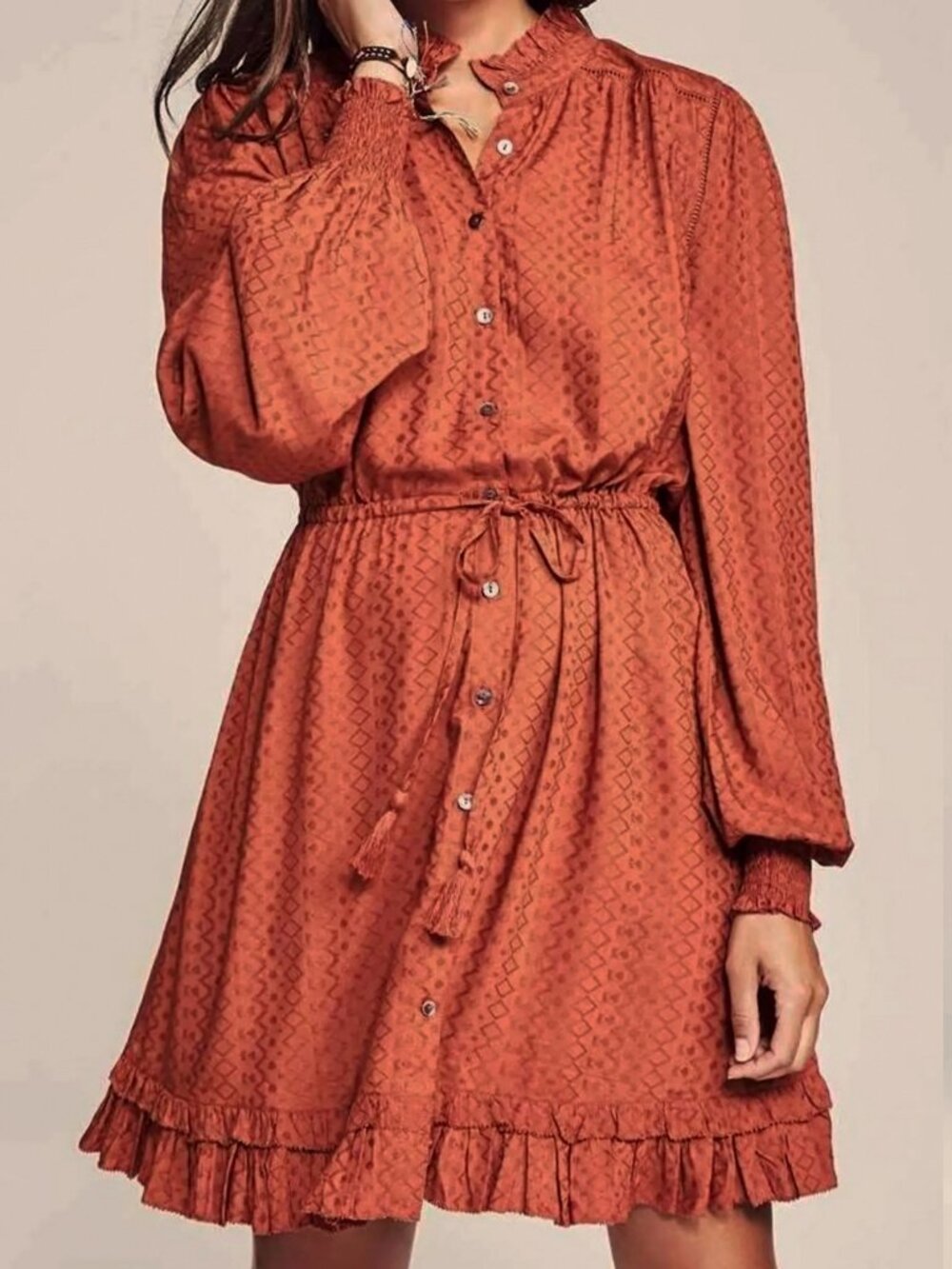 Faherty Samanta Dress in Picante